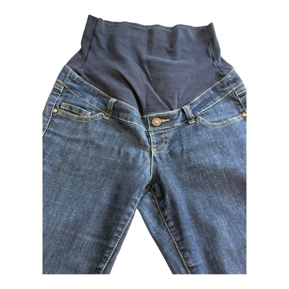 Thyme Maternity Dark Wash Denim Maternity Jeans - Size Small - Picture 10 of 12